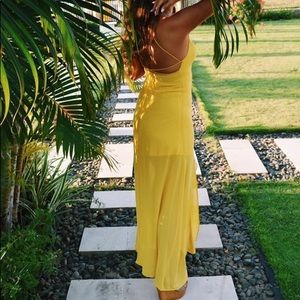 Forever 21 Yellow Maxi Dress